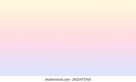 淡い黄緑、ピギーピンクとラベンダー色のグラデーション背景のカラーパレット混合物のイラスト素材