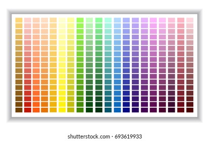 Color Palette. Color Shade Chart. 