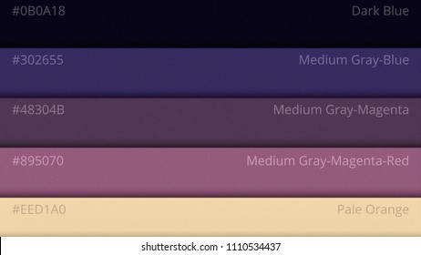 Color Pallette Cosmic Colors Color Palette Stock Illustration ...