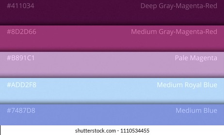 Color Pallette Cosmic Colors Color Palette Stock Illustration 