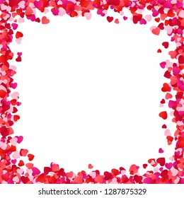Color Paper Heart Frame Background Heart Stock Illustration 1287875329 ...
