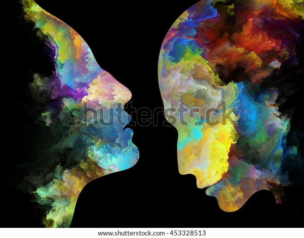 Color Profiles Series Abstract Design Made Stock Illustration 453328513