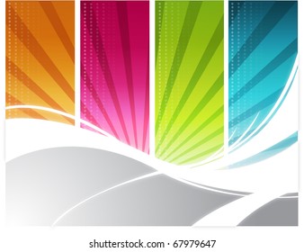Color rays background