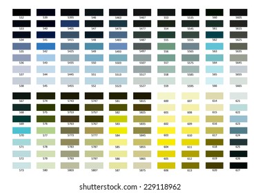 Color Reference Illustration Color Shades 532 Stock Illustration ...