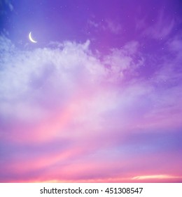 Color Romantic Sky Background