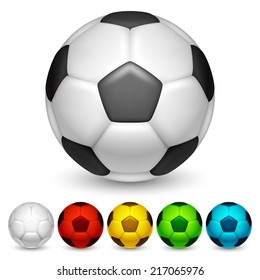 Similar Images, Stock Photos & Vectors of Realistic soccer ball in ...