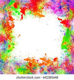 Color Spray Background Illustration Stock Illustration 614929436