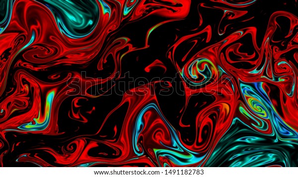 Color stains in the\
form of silk fabric.  Curly multi-colored stains.  Magical patterns\
and backgrounds.