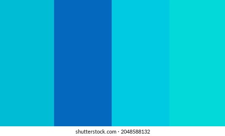 Color Theme Of Rectangles In Shades Of Blue, Color Palette