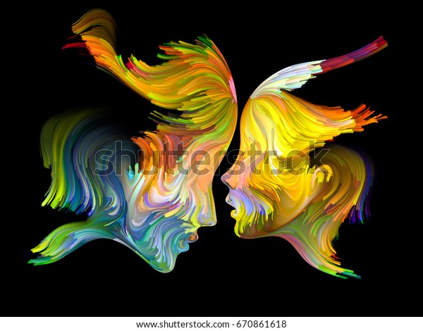 Color Unity Series Background Composition Human: ilustración de stock ...