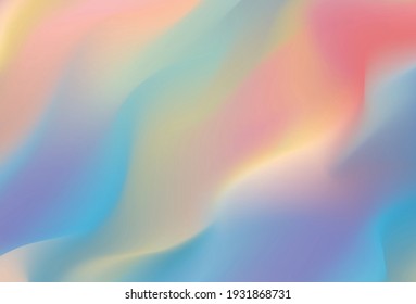 Color waves abstract rainbow