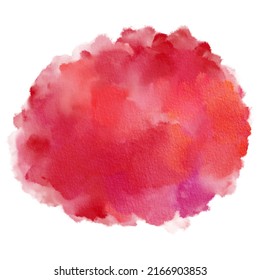 Color Of The Year Honeysuckle Watercolor Paint Stain Background 