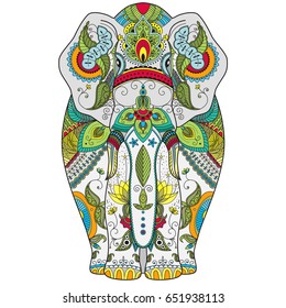 Download Elephant Mandala Coloring Pages Hd Stock Images Shutterstock