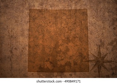 Colorado State Map On A Old Vintage Crack Paper Background