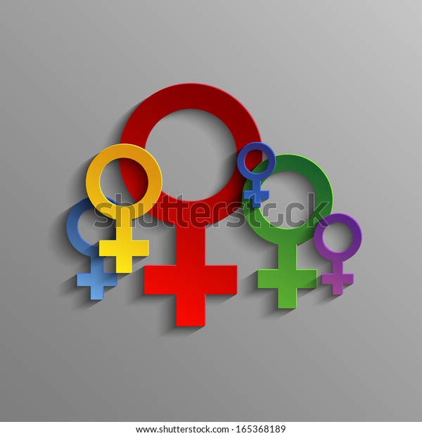 Colored Abstract Male Sex Symbol Stock Illustration 165368189 Shutterstock