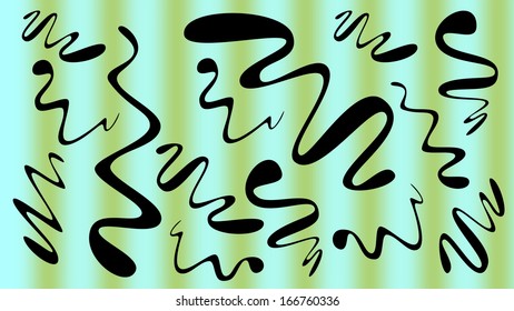 Colored abstract pattern of elements retro background