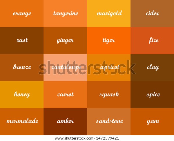 Orange Color Names - Photos