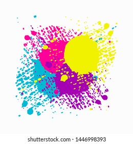 colored blots icon. Flat isolated illustration for your web design.