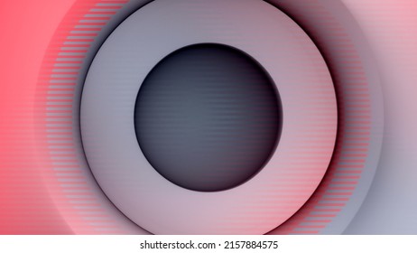 Colored Gradient Circles and Grid Lines Motion Abstract Background