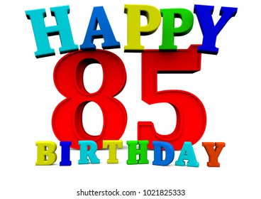 Colored Happy Birthday Letters Age Stock Illustration 1021825333 ...