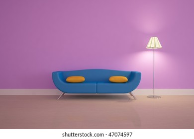 colored interior concept