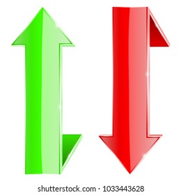 Arrow Diagonal Down Arrow Icon Red Stock Vector (Royalty Free ...
