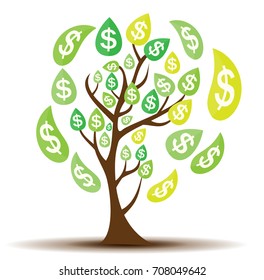 Similar Images, Stock Photos & Vectors of Vector money tree - symbol of