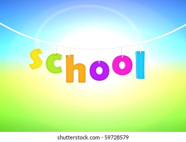 colored school composition