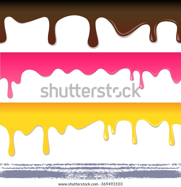Colored Seamless Drips Background Stock Illustration 369493103