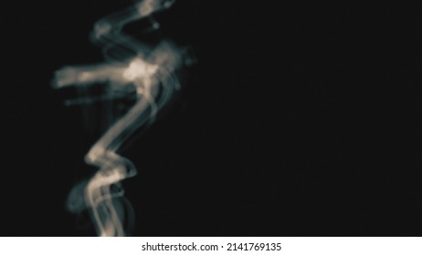 Colored Thin Smoke Vapor Line Rising Up Abstract Background