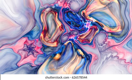 Colorful abstract fractal illustration