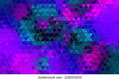 Colorful Abstract Geometric Mosaic Triangles Illustration Background. Colorful Mosaic Triangle Effect Pattern. Background Design Of Presentation, Backdrop, Poster, Flyer, Book Cover, Card, Etc.