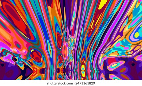 Colorful abstract psychedelic fluid background for summer music festival - Powered by Shutterstock