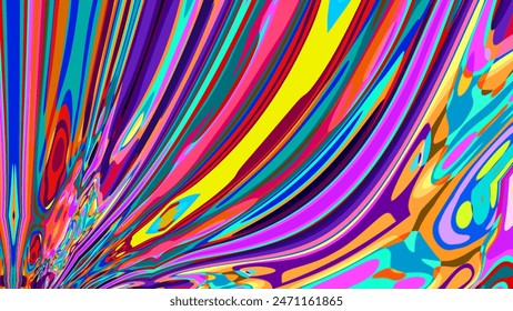 Colorful abstract psychedelic fluid background for summer music festival - Powered by Shutterstock