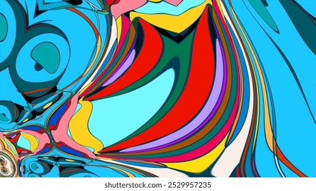 Colorful abstract psychedelic fluid background for music festival  - Powered by Shutterstock