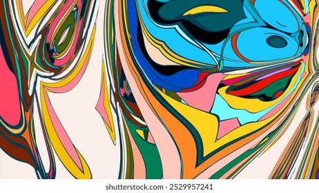 Colorful abstract psychedelic fluid background for music festival  - Powered by Shutterstock