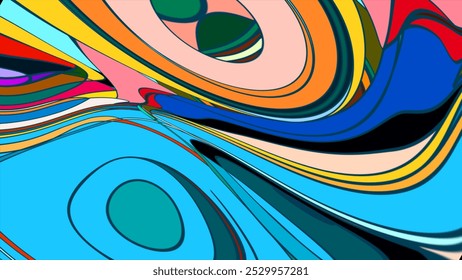 Colorful abstract psychedelic fluid background for music festival  - Powered by Shutterstock