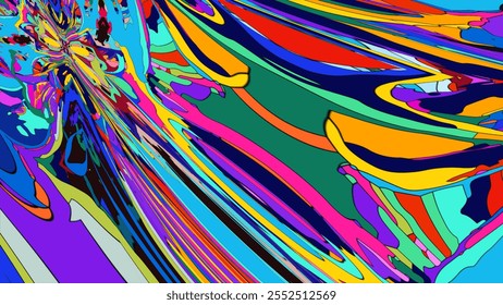 Colorful abstract psychedelic fluid background for summer music festival - Powered by Shutterstock