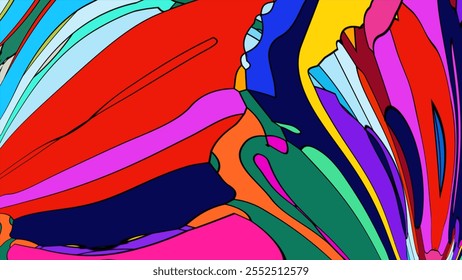 Colorful abstract psychedelic fluid background for summer music festival - Powered by Shutterstock