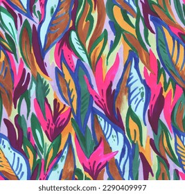 Colorful abstract seamless pattern for textile and fabric.