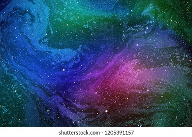 Colorful Abstract Space Background On Watercolor Stock Illustration ...