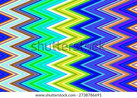 Colorful Abstract Zigzag Pattern Background, Bright Geometric Zigzag Seamless Design, Vibrant Rainbow Chevron Lines Texture, Modern Multicolor Zigzag Abstract Background Texture