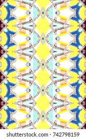 Colorful artistic vertical pattern for textile, ceramic tiles and backgrounds