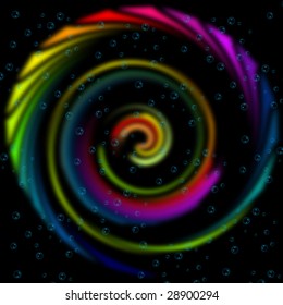 colorful background with bubbles