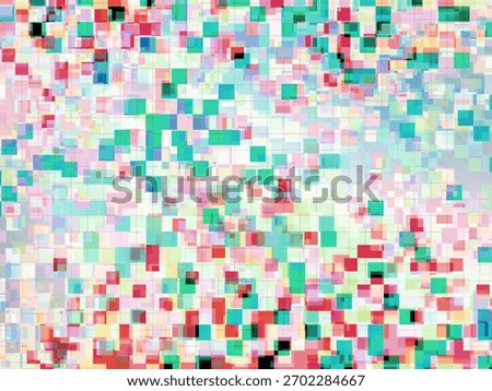 Colorful background with digital pixels of tech enviroment