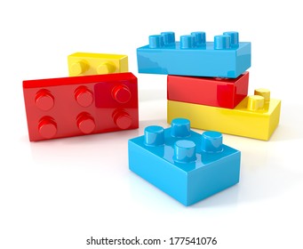 Building Connector Bricks Stock Vector (Royalty Free) 338889929