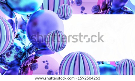 Colorful Bunch of Birthday Balloons Flying for Party and Celebrations With Space for Message Isolated in White Background. 3D illustration, 3D rendering