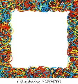 Colorful Cable Frame Stock Illustration 187967993 | Shutterstock