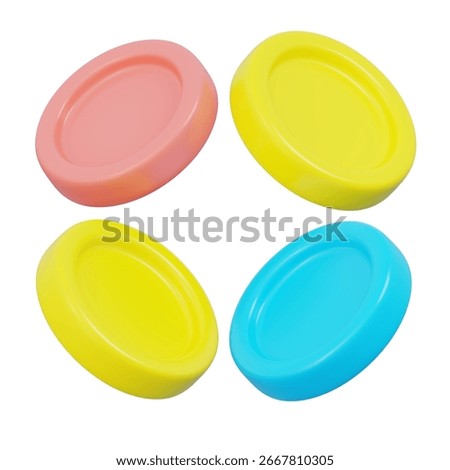 Colorful candy coins in a circular array