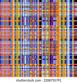 Colorful Chex Pattern Design On Background